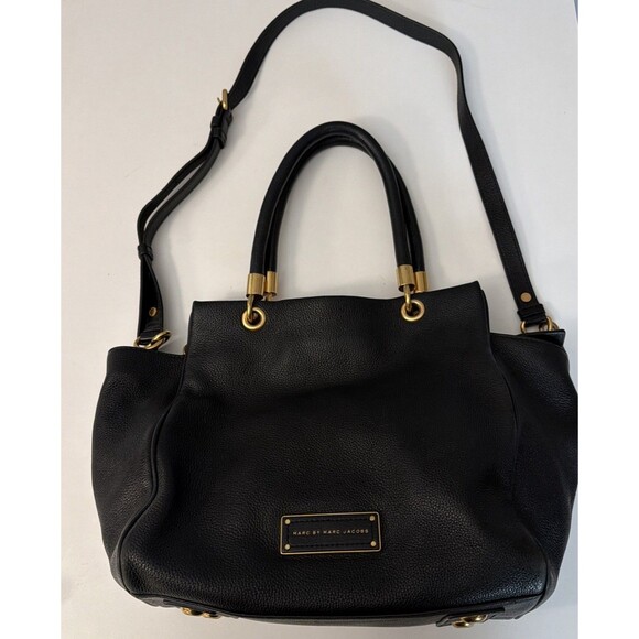 Marc Jacobs Burgundy Pebble Leather Too Hot To Handle Classic Lined Satchel Bag - Picture 1 of 16